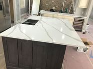 No Impurity Artificial Quartz Vanity Countertops For Bathroom