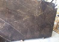 Black Countertop Marble Slab With White Vein , Solid Large Marble Slab