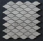 Popular Marble Mosaic Floor Tile , Hotel Marble Mosaic Bathroom Floor Tile