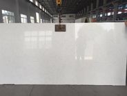 Large White Mirror Quartz Floor Tiles , Solid White Quartz Countertops Slab