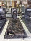 Granite Headstones And Grave Markers , Tombstone Black Polished Granite Headstones