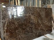 Dark Brown Natural Stone Slabs 2.71g / Cm3 Bulk Density 95 Up Polished Degree