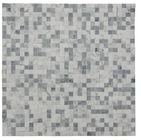 Onyx White Chevron Mosaic Tile , 7 / 8mm Thick Bathroom Stone Mosaic Tile