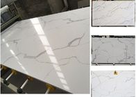 Calacatta Nuvo Gold Quartz Bathroom Vanity Tops With Hard Solid Surface