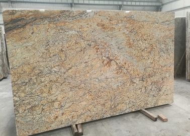 Golden Yellow Stone Granite Slabs , 2.72g / Cm³ Density Large Stone Slabs