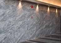 Silver Grey Marble Stone Tile Slab For Kitchen / Bathroom CE Approval
