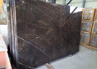 Black Countertop Marble Slab With White Vein , Solid Large Marble Slab