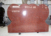 Red Polished Sketch Granite Memorial Headstones 37.6Mpa Bending Strength