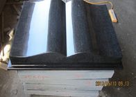 Black Granite Memorial Headstones For Tombstone Polished Surface Finish