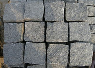 Natural Split Black Outdoor Paving Stones , Granite Grey Black Paving Stones