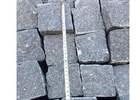 Natural Split Black Outdoor Paving Stones , Granite Grey Black Paving Stones