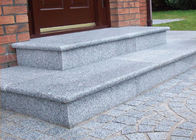 Light Grey White Granite Slab Steps , Granite Stone Slabs For Outdoor Steps