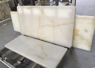 Cream Onyx Natural Marble Tile / Cream Marble Floor Tiles Onyx Type For Floor