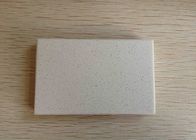 Solid White Quartz Stone Tiles , 6 Mohs Hardness Engineered Quartz Stone Slab