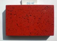 Red Glass Quartz Stone Countertops 6 Mohs Hardness 36.0 MPa Flexural Strength
