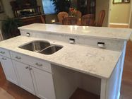 Engineering quartz stone countertops ceasar stone Organic white 4600
