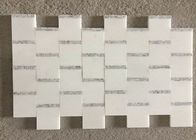 Whit	Marble Mosaic Tile , marble mosic floor tile 10mm Thickness 302x302mm Sheet Size