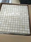 White marble hexagon mosic tile 10mm Thickness For Bathroom / Kitchen
