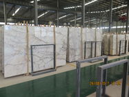 Beautiful White Color Natural Marble Floor Tile 1.8 Cm Thickness Big Slab
