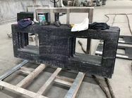 High Strength Jet Black Solid Granite Worktops For Residental Appartment