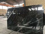 Negro Marquina Black Marble Slab And Tiles Bathroom Vanitytops For Residential Apartment