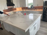 125&quot;×65&quot; Polished Quartz Stone Countertops For Home Decoration