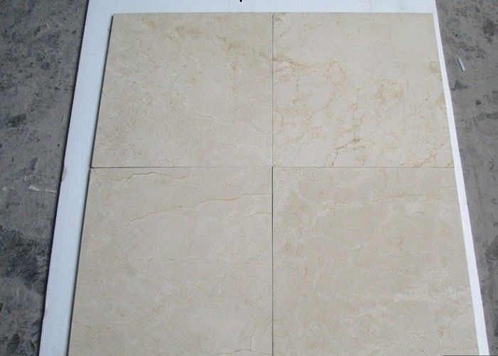 Marble Cream Jura Beige Tiles , Marfil Large White Marble Tiles For Bathroom
