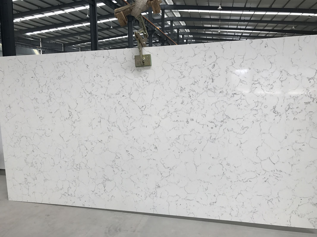 Modern Design Natural Quartz Slab , Marble Like Natural Stone Countertops