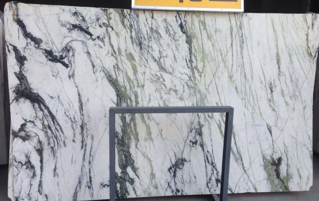 Panda white marble natural stone slab