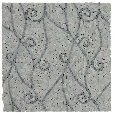 Fashional Water Jet Marble Mosaic Tile 7 Mm / 8mm Thickness Optional