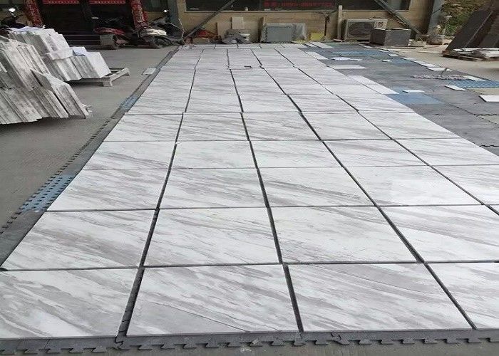 Smooth Surface Natural Marble Tile 80 - 90 Polished Degree High Hardness