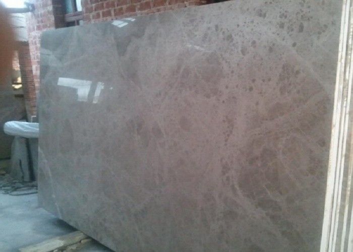 Solid Marble Stone Countertops Slab Brown Color Polished Finish Surface