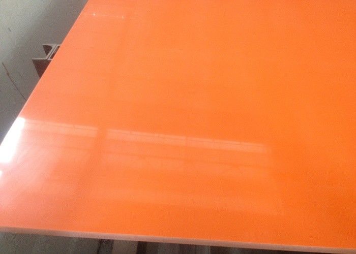 Orange Quartz Stone Slab For Interior Decoration 6 - 6.5 Moh'S Hardness