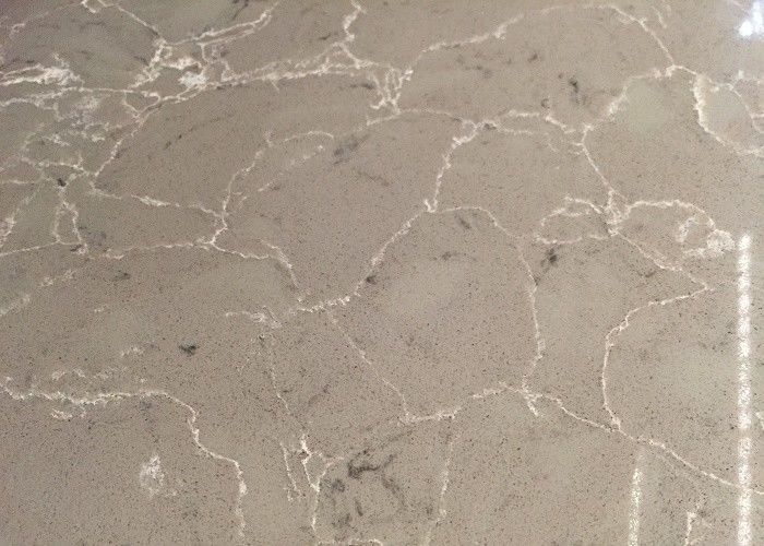 QS515 Artificial Marble Veins  Quartz Stone for Countertops Vanity