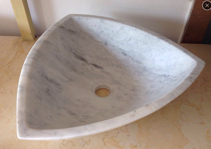 Arabescato White Marble Basin / Bathroom Wash Sink Wood Vein Marble Basin