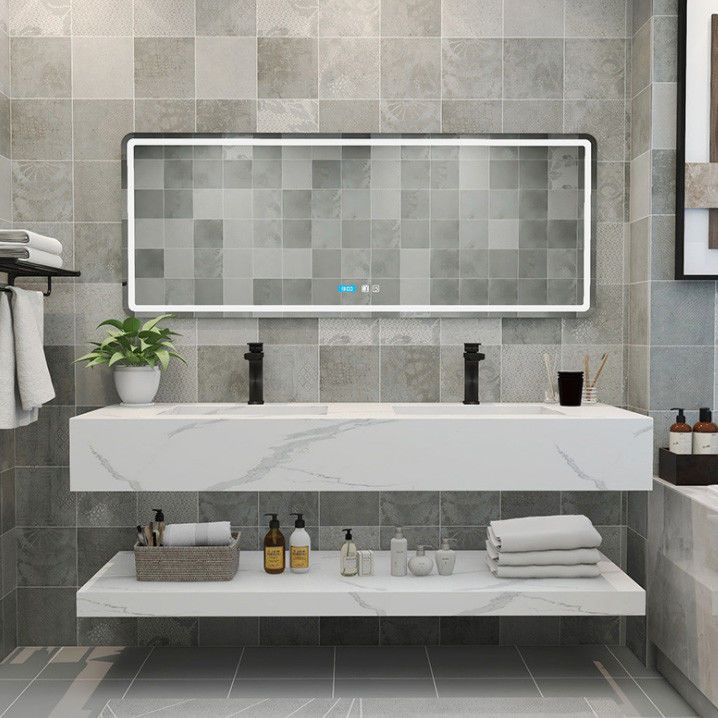 Integrated Engineered Stone Bathroom Vanity Tops 1000*560MM